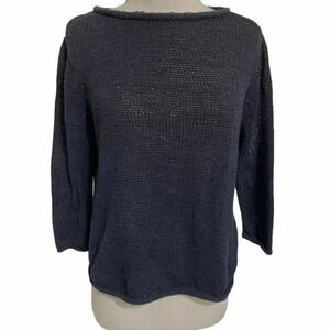 Marsh Landing M Nazgûl blue‎ rolled collar sweater